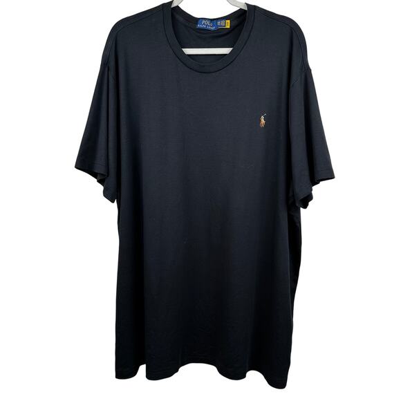 Polo Ralph Lauren Soft Cotton Short Sleeve T-Shirt Mulit Color Pony 3XB Black - Picture 2 of 12
